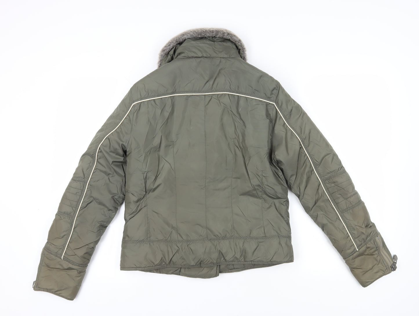 Firetrap Women’s Green Bomber Jacket in Size 12
