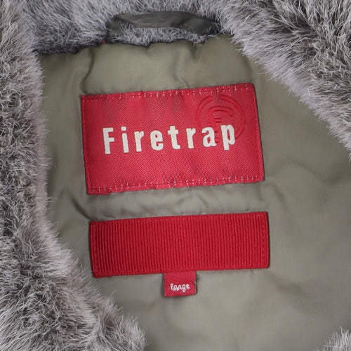 Firetrap Women’s Green Bomber Jacket in Size 12