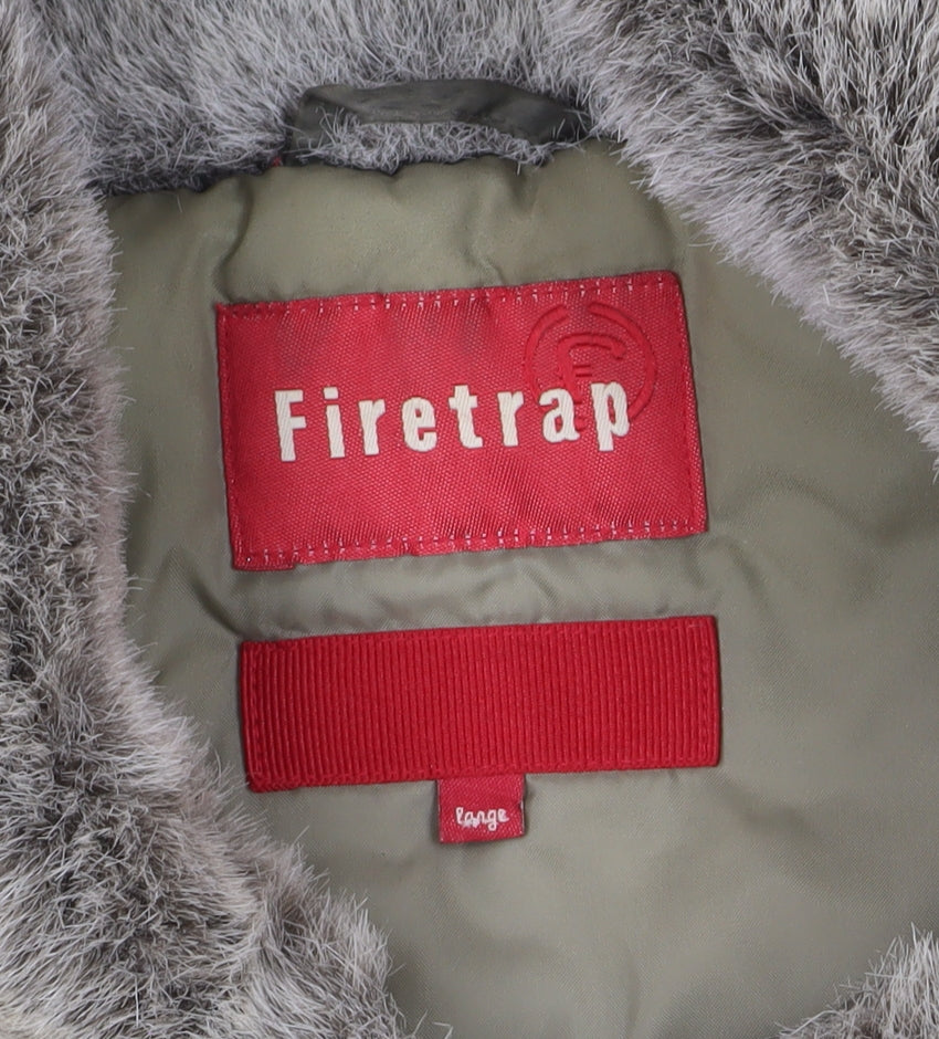 Firetrap Women’s Green Bomber Jacket in Size 12