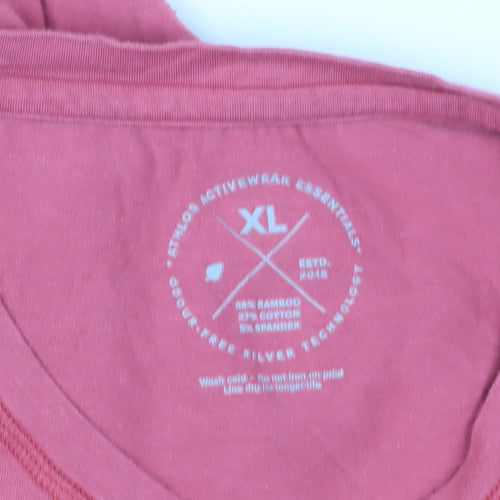 Athlos Men's Pink XL Bamboo Blend T-Shirt