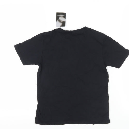 UFC Boys Black Cotton T-Shirt 7-8 Years Sports Logo