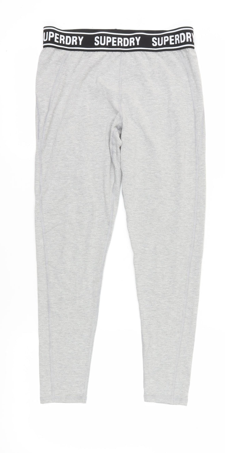 Superdry Women's Grey Ankle Leggings Size 14