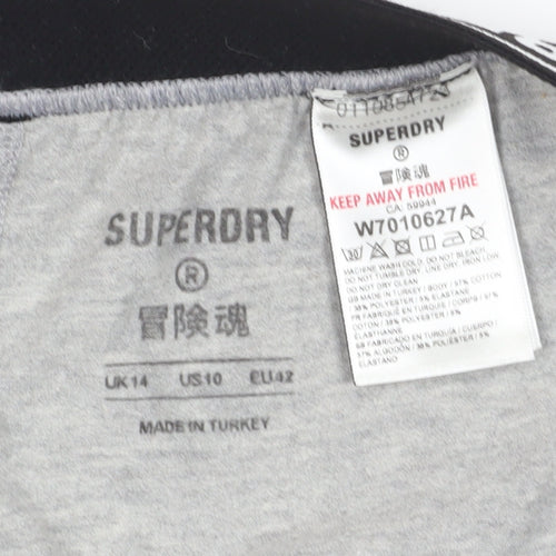 Superdry Women's Grey Ankle Leggings Size 14