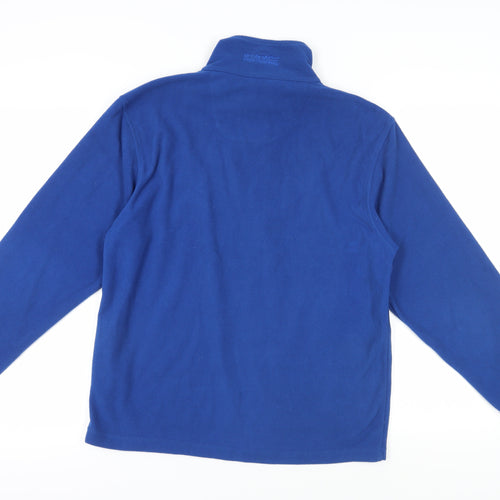 Regatta Men's Blue 1/4 Zip Fleece Sweatshirt S
