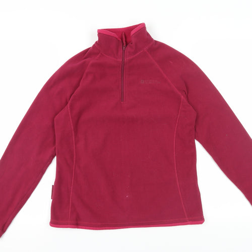 Mountain Warehouse Women's Red Fleece Pullover Size 10
