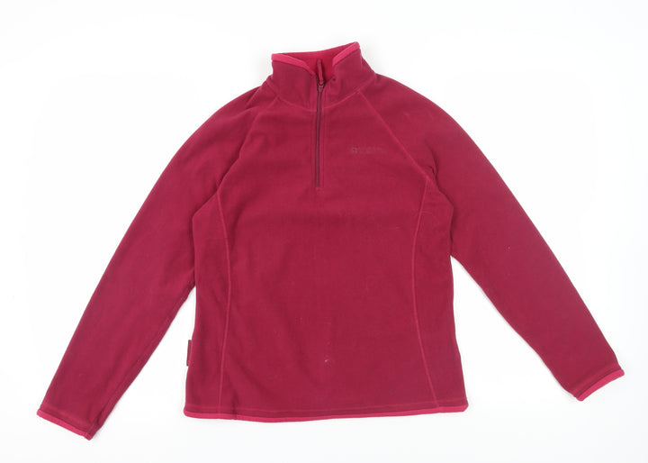 Mountain Warehouse Women's Red Fleece Pullover Size 10