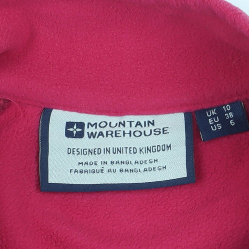 Mountain Warehouse Women's Red Fleece Pullover Size 10