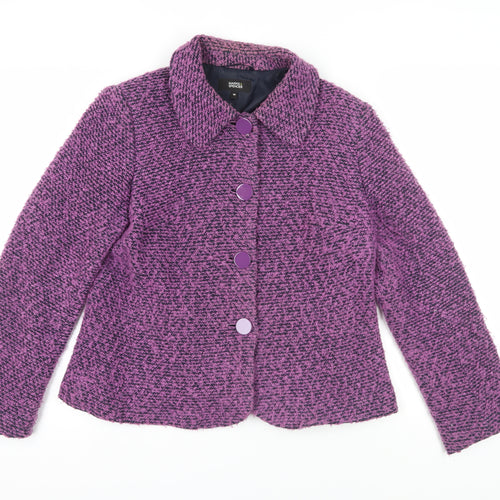 Marks and Spencer Women's Purple Bouclé Blazer