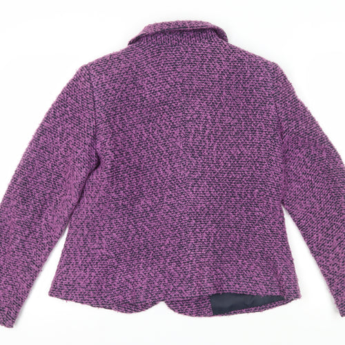 Marks and Spencer Women's Purple Bouclé Blazer