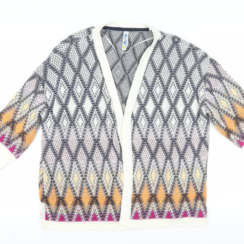 Weird Fish Women’s Multicoloured Cardigan Size 12