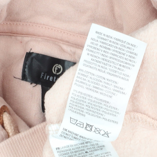 Firetrap Girls Pink Hoodie Age 9-10 Years Fleece Pullover