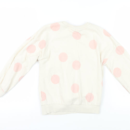 George Girls White Mickey Mouse Graphic Sweatshirt 9-10 Years