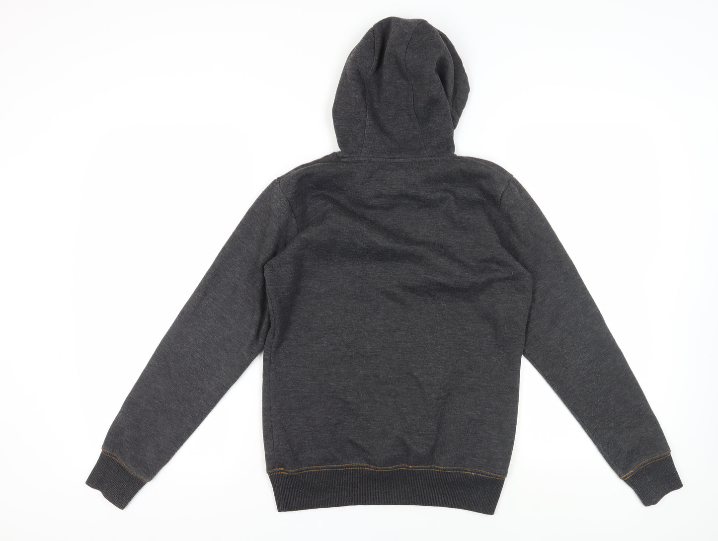 Lonsdale Women's Grey Pullover Hoodie Size 10, Graphic Print