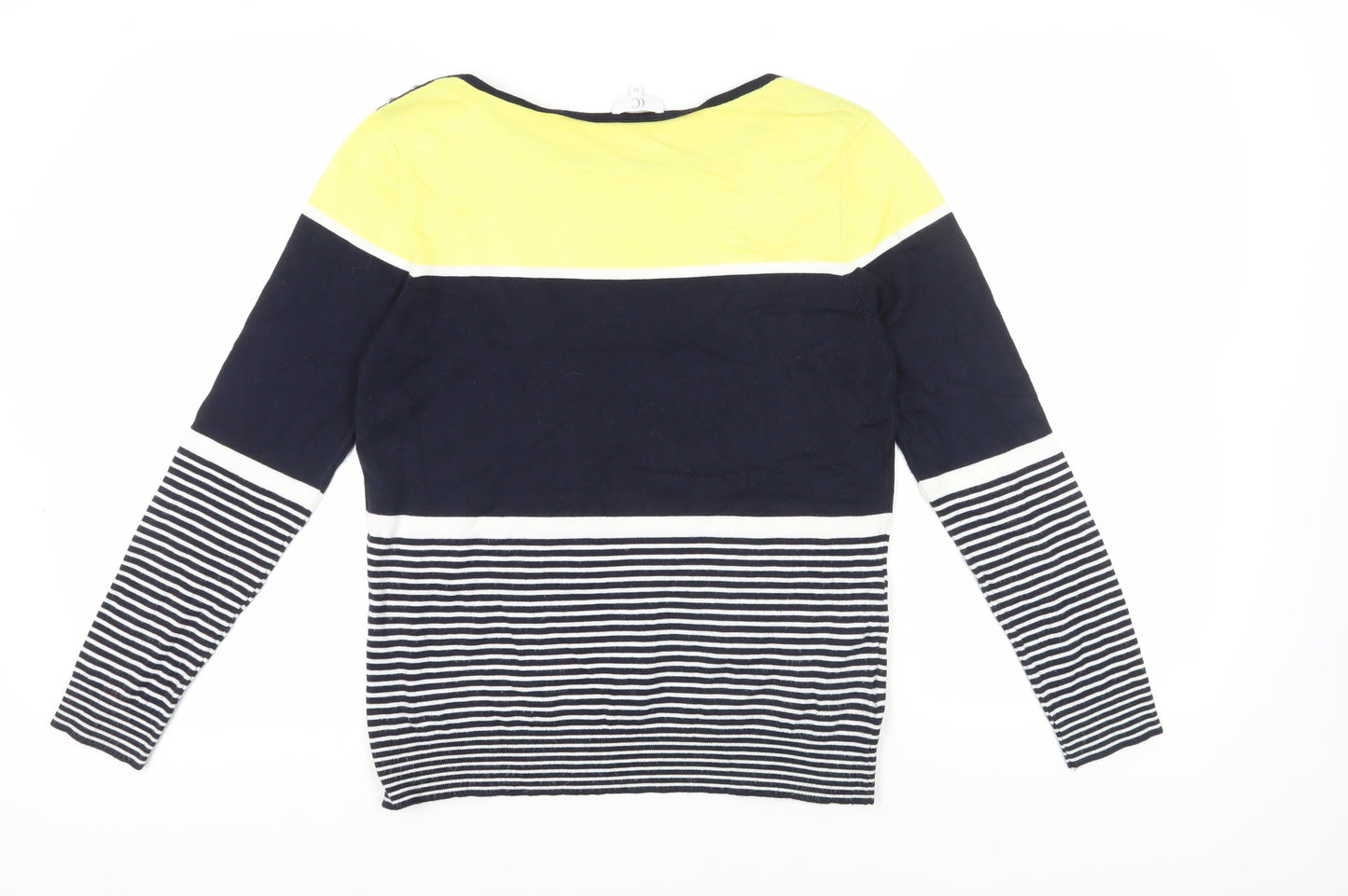 CC Women's Multicoloured Striped Pullover Jumper M