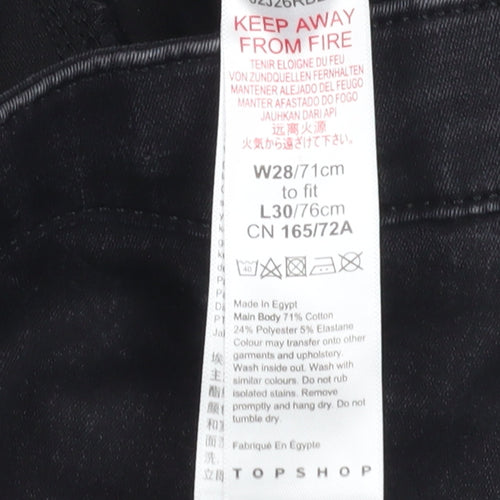 Topshop Women's Black Skinny Jeans - Size 25