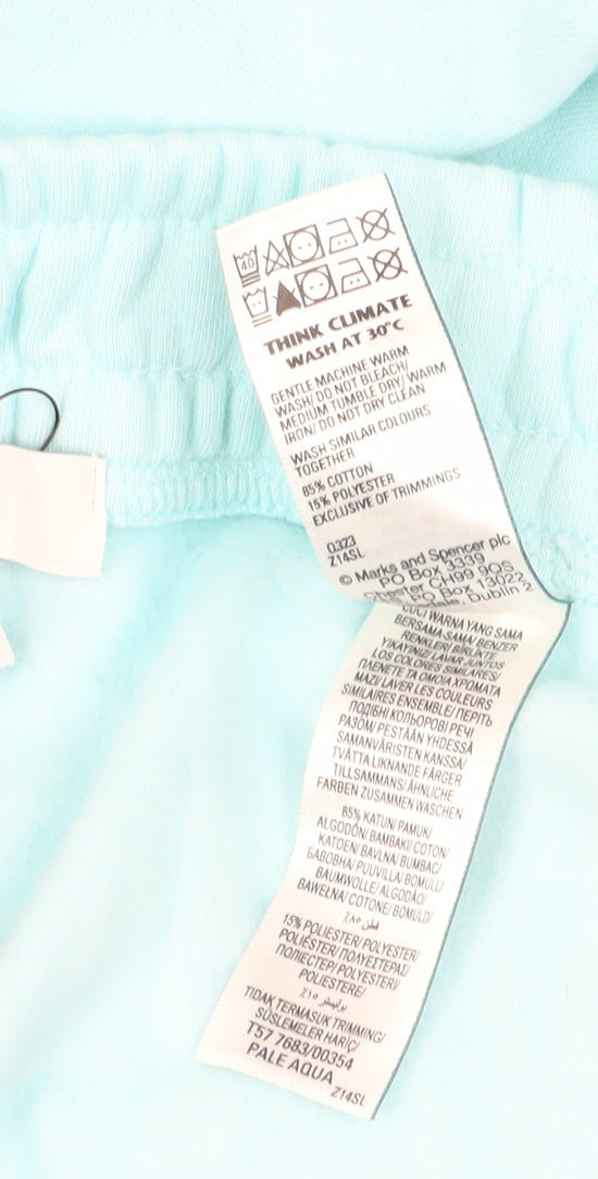 Marks and Spencer Women's Jogger Trousers Blue Size 20