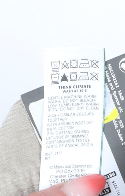 Marks and Spencer Men's Beige Chino Trousers