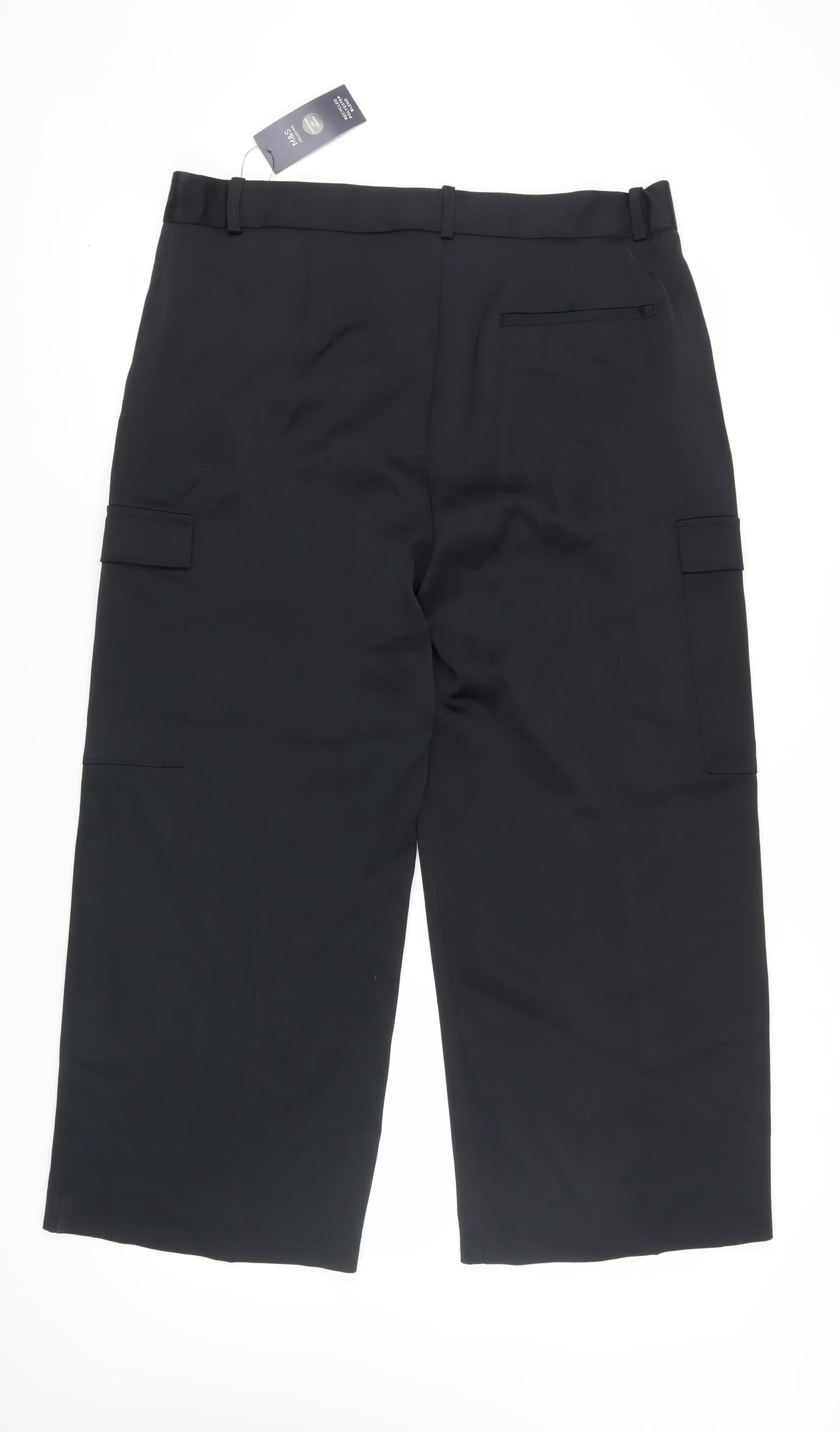 Marks and Spencer Women's Black Cargo Trousers