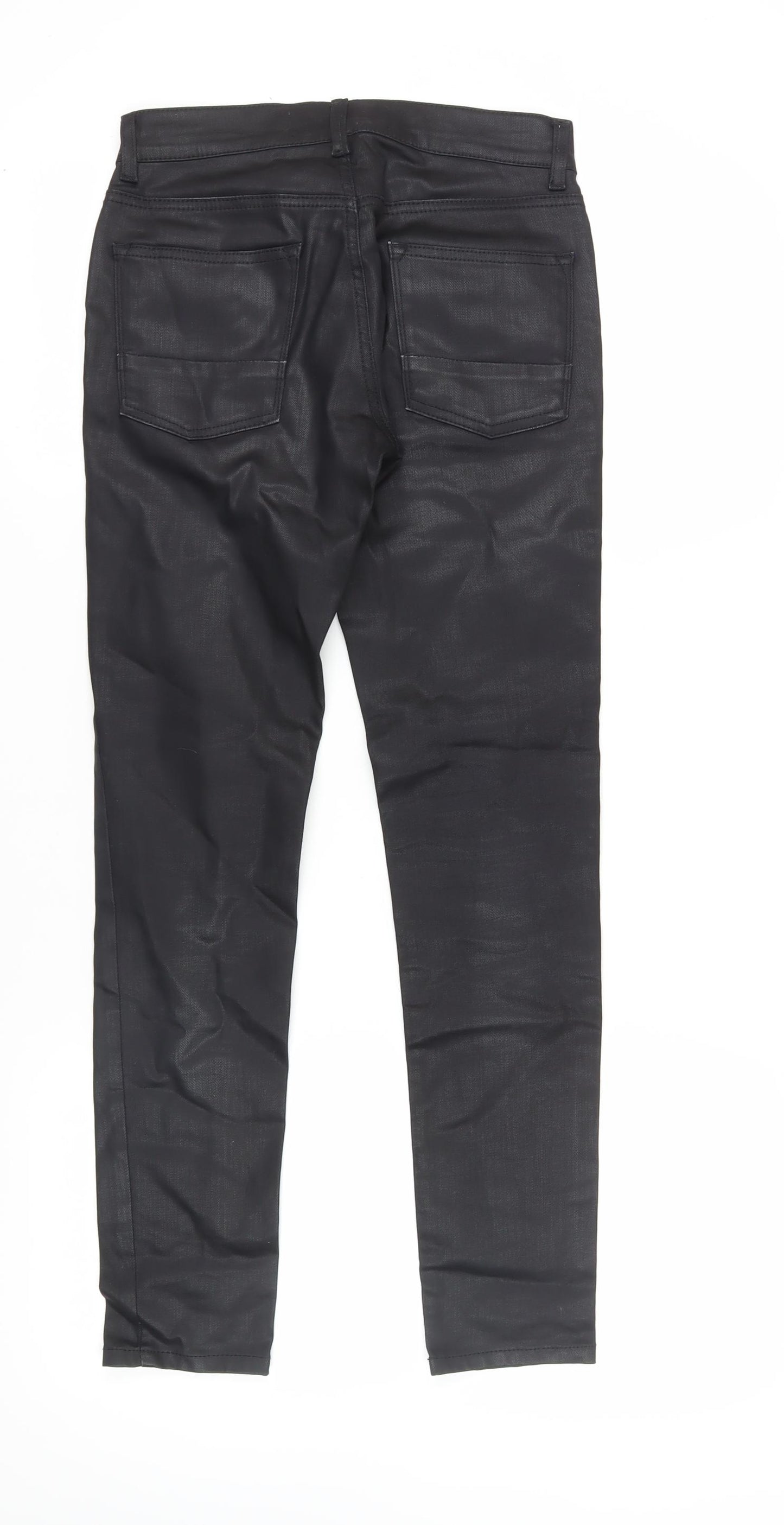Topman Men's Black Skinny Stretch Trousers - Size S
