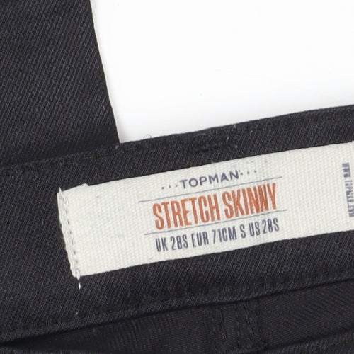 Topman Men's Black Skinny Stretch Trousers - Size S