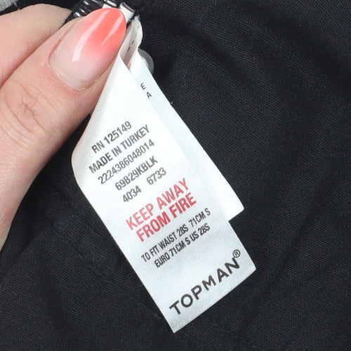 Topman Men's Black Skinny Stretch Trousers - Size S