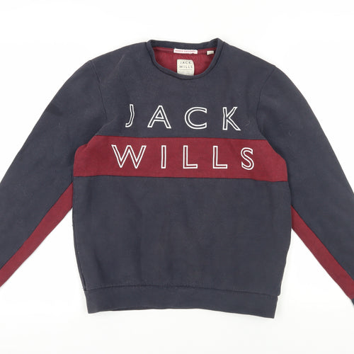 Jack Wills Men's Multicolour Logo Sweatshirt S
