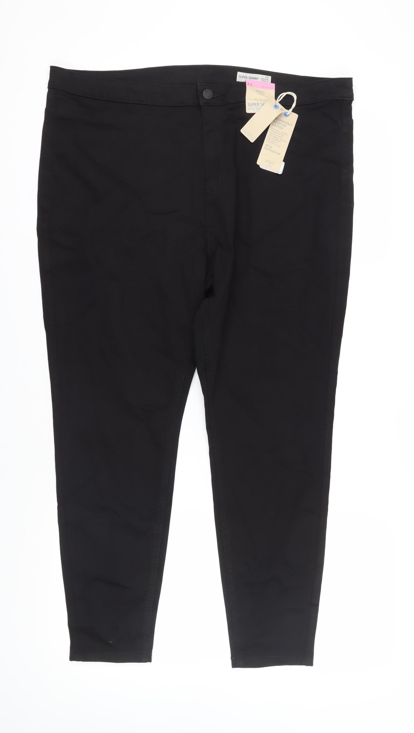 Marks and Spencer Women's Black Skinny Jeans 22