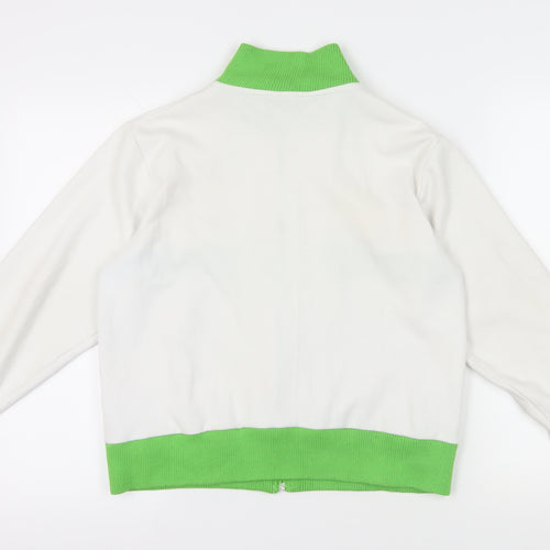 Celtic Women's White Green Full Zip Hoodie Size 14