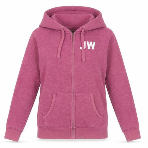 Jack Wills Pink Full Zip Hoodie Women Size 6