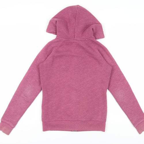 Jack Wills Pink Full Zip Hoodie Women Size 6