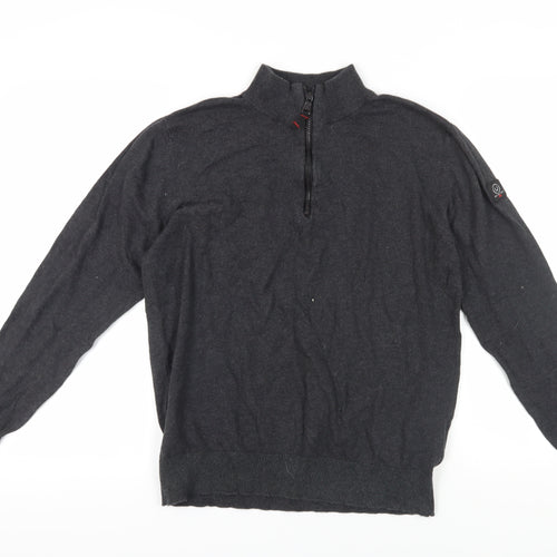 Duck and Cover Men's Black Pullover Jumper Size L