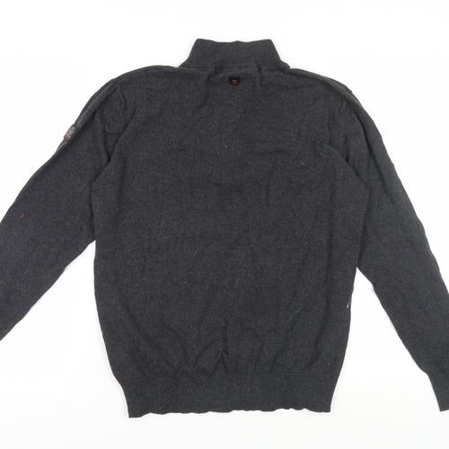 Duck and Cover Men's Black Pullover Jumper Size L