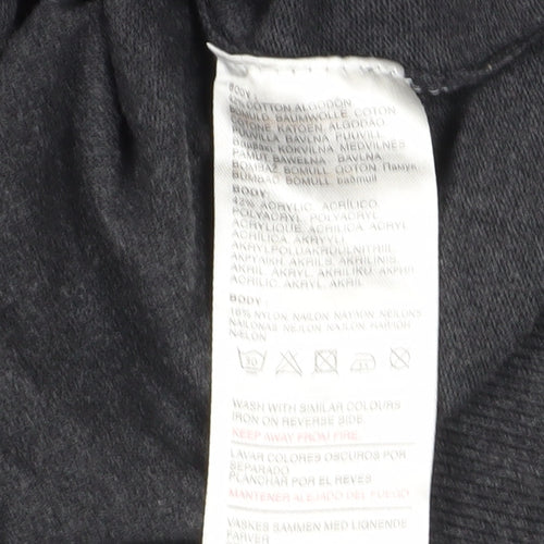 Duck and Cover Men's Black Pullover Jumper Size L