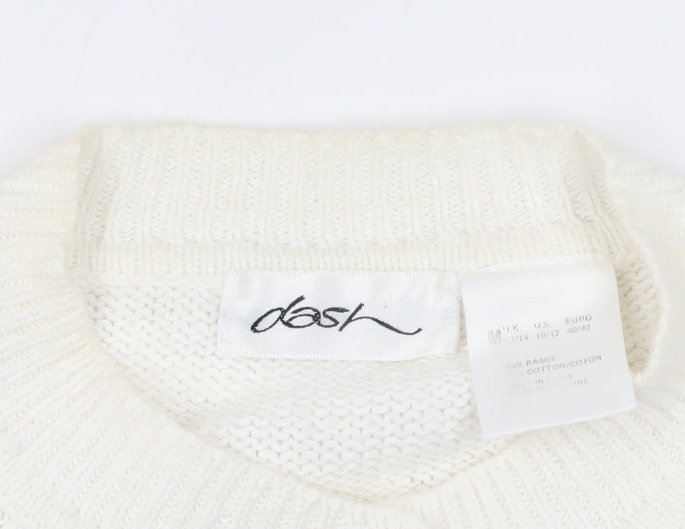 Dash Women's Ivory Floral Cardigan, Size M