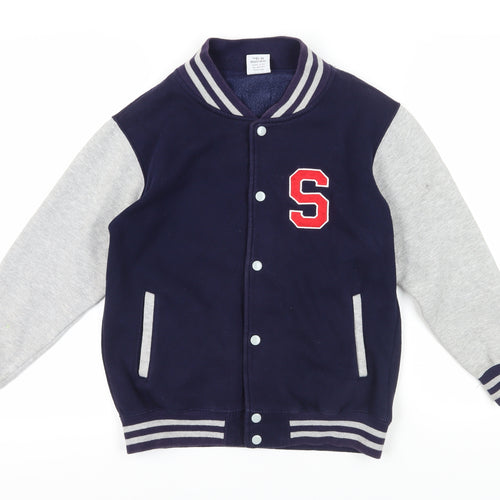 Malcolm & Gerald Boys Blue Varsity Jacket 12-13 Years