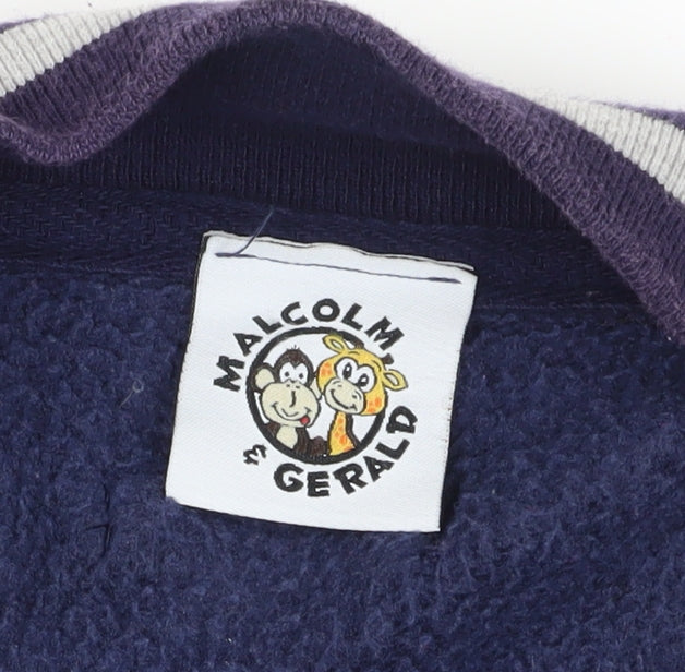 Malcolm & Gerald Boys Blue Varsity Jacket 12-13 Years