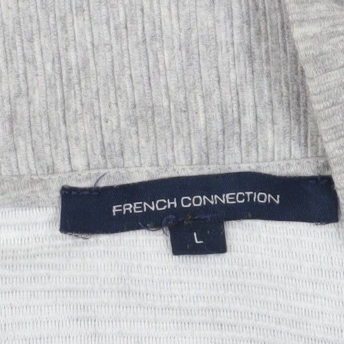French Connection Grey Pullover Sweatshirt - Women's Size L
