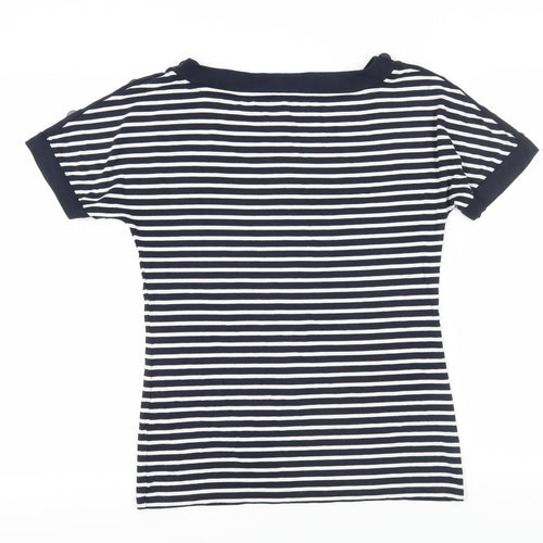 Marks and Spencer Women's Multicoloured Striped T-Shirt