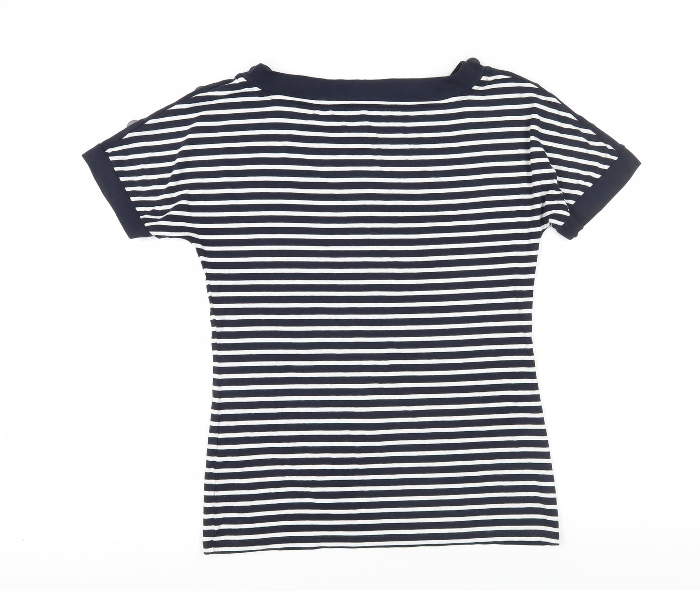 Marks and Spencer Women's Multicoloured Striped T-Shirt