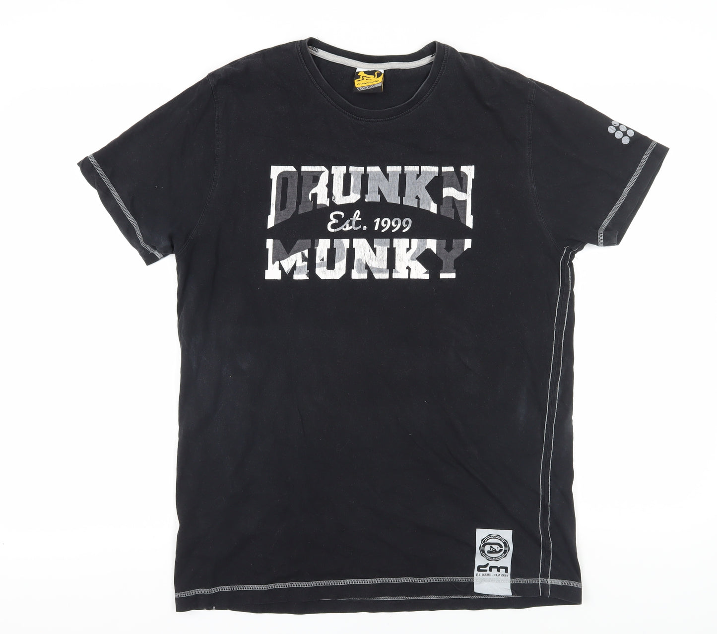 Drunknmunky Men's Black XL T-Shirt
