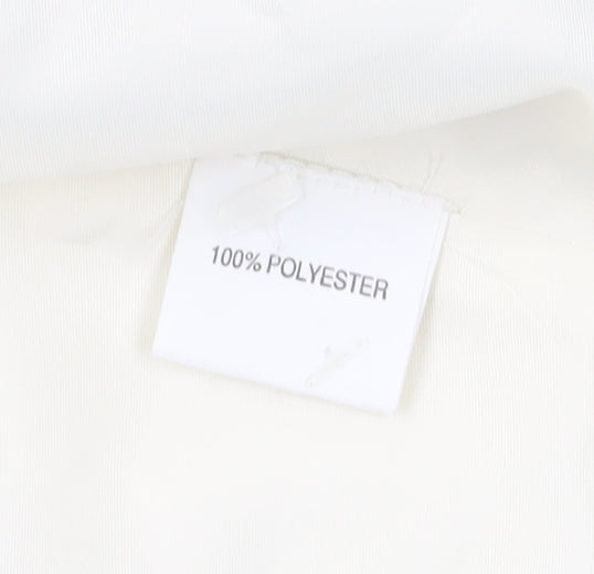 Mark Angelo Women's Ivory Cropped Blazer, Size 14