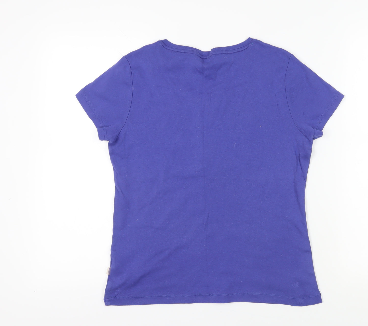 MAINE Women's Blue Size 14 Basic T-Shirt
