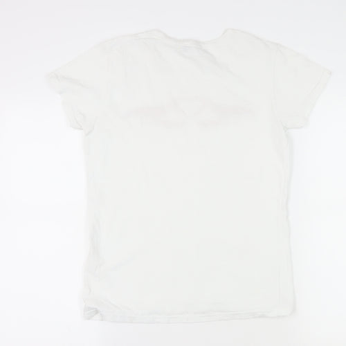 Daisy Street Women's White T-Shirt, Size S, Casual Wear