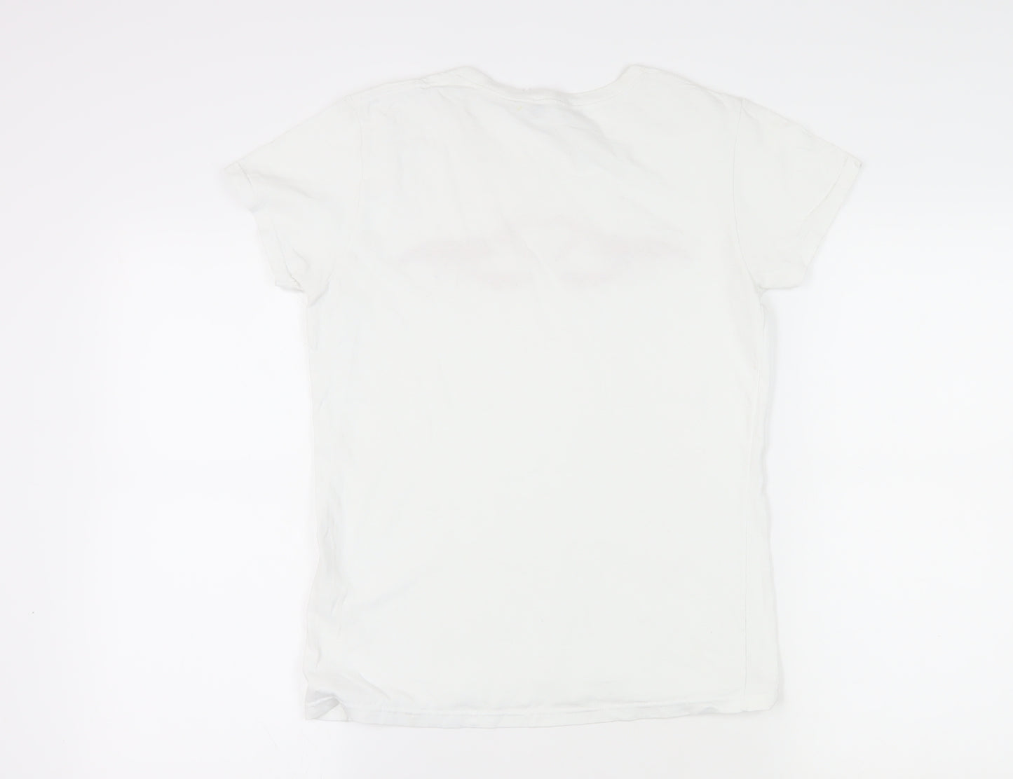 Daisy Street Women's White T-Shirt, Size S, Casual Wear