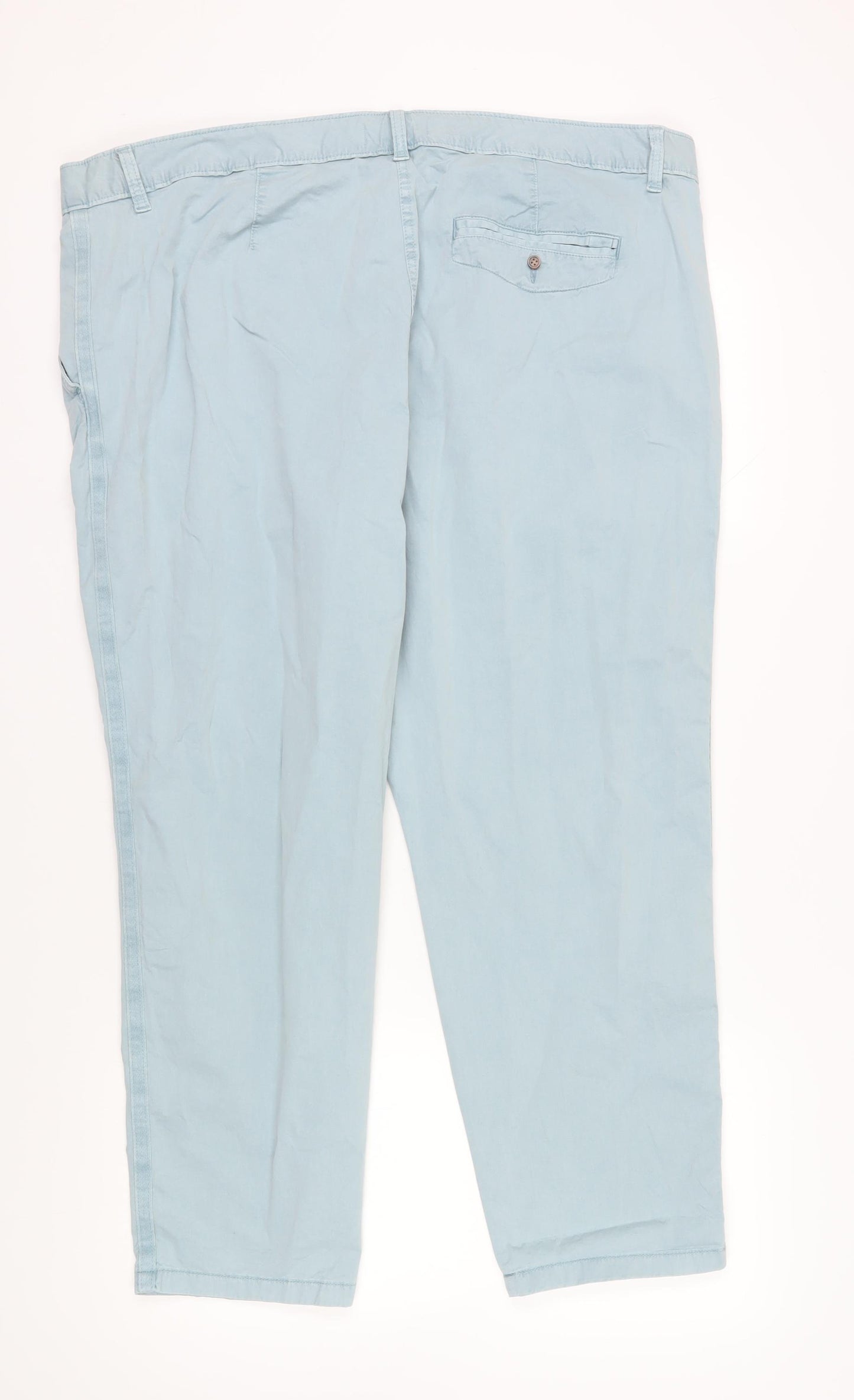 Marks and Spencer Women's Blue Chino Trousers Size 22