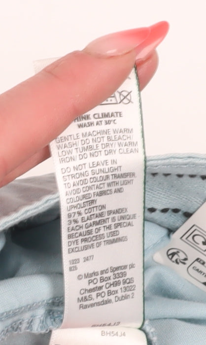 Marks and Spencer Women's Blue Chino Trousers Size 22