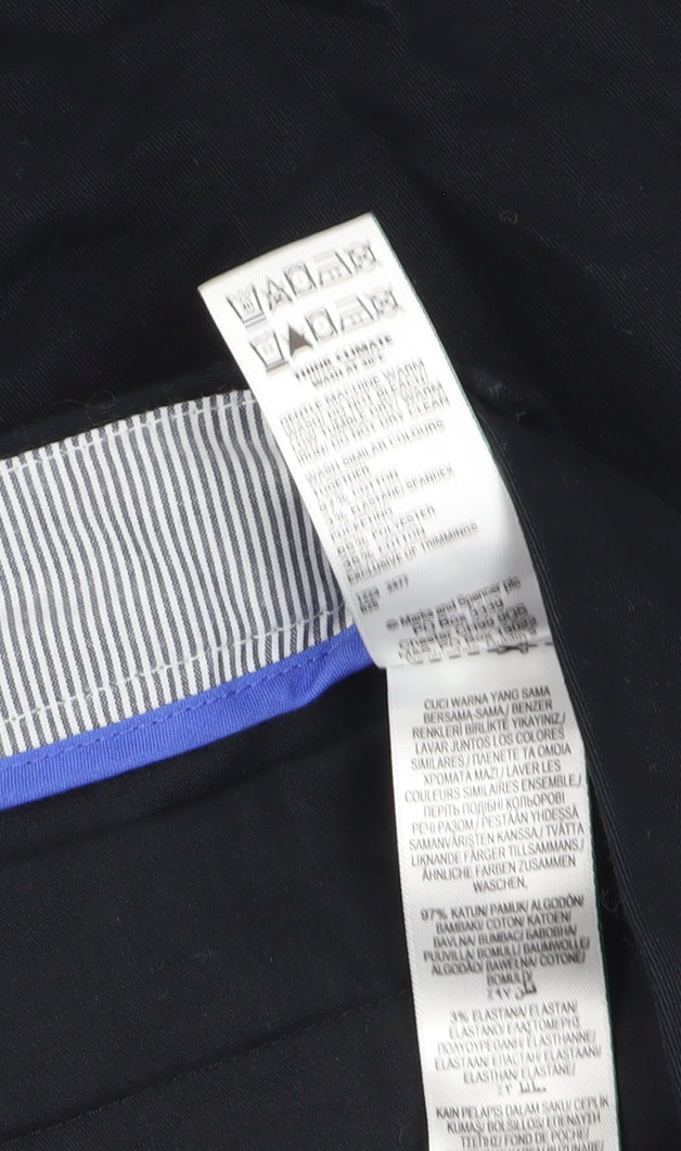 Marks and Spencer Women's Black Chino Shorts Size 20