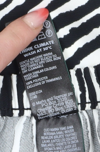 Marks and Spencer Women's Black Relaxed Trousers