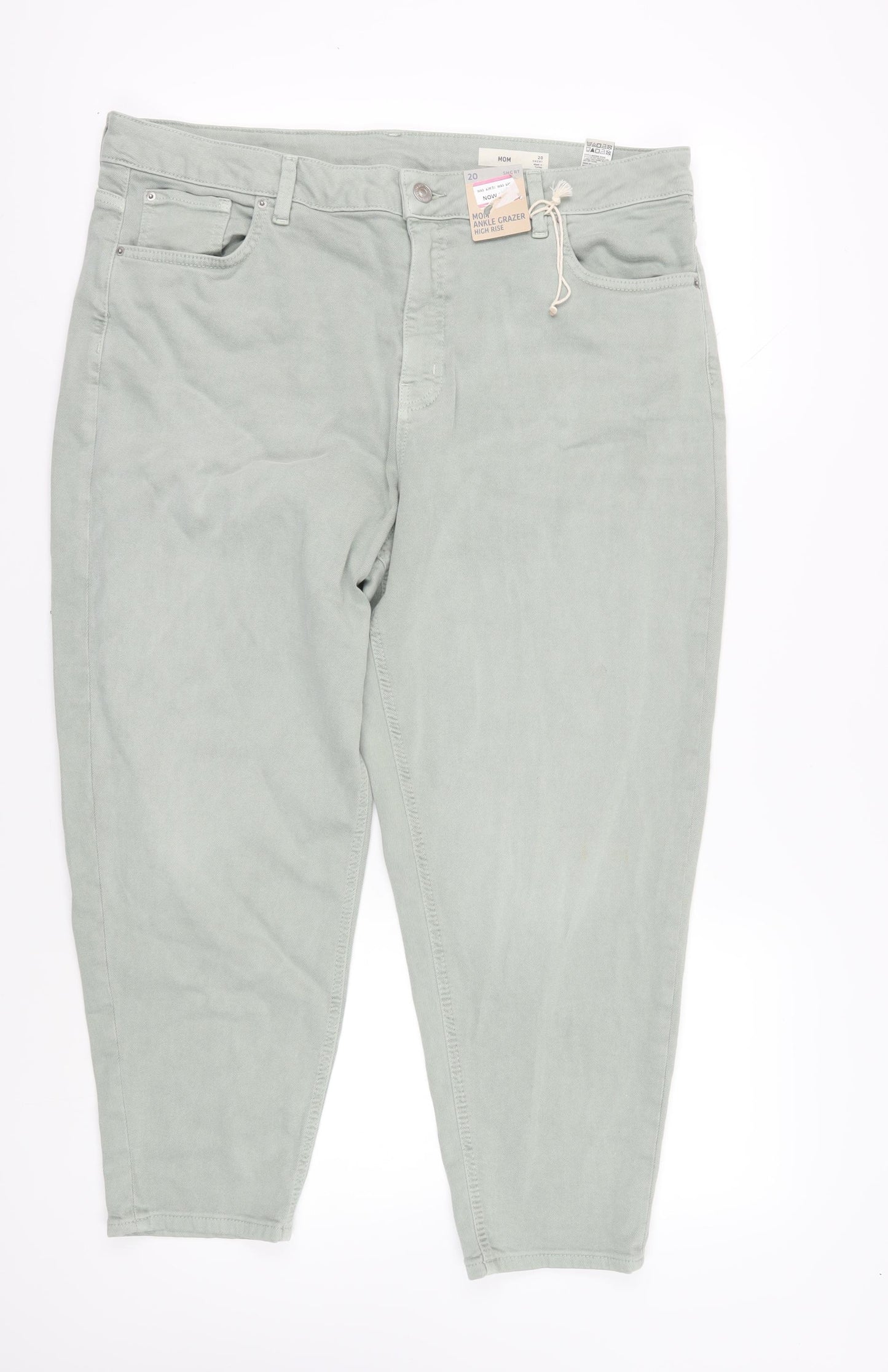 Marks and Spencer Women's Green Mom Jeans Size 20