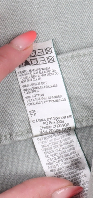 Marks and Spencer Women's Green Mom Jeans Size 20